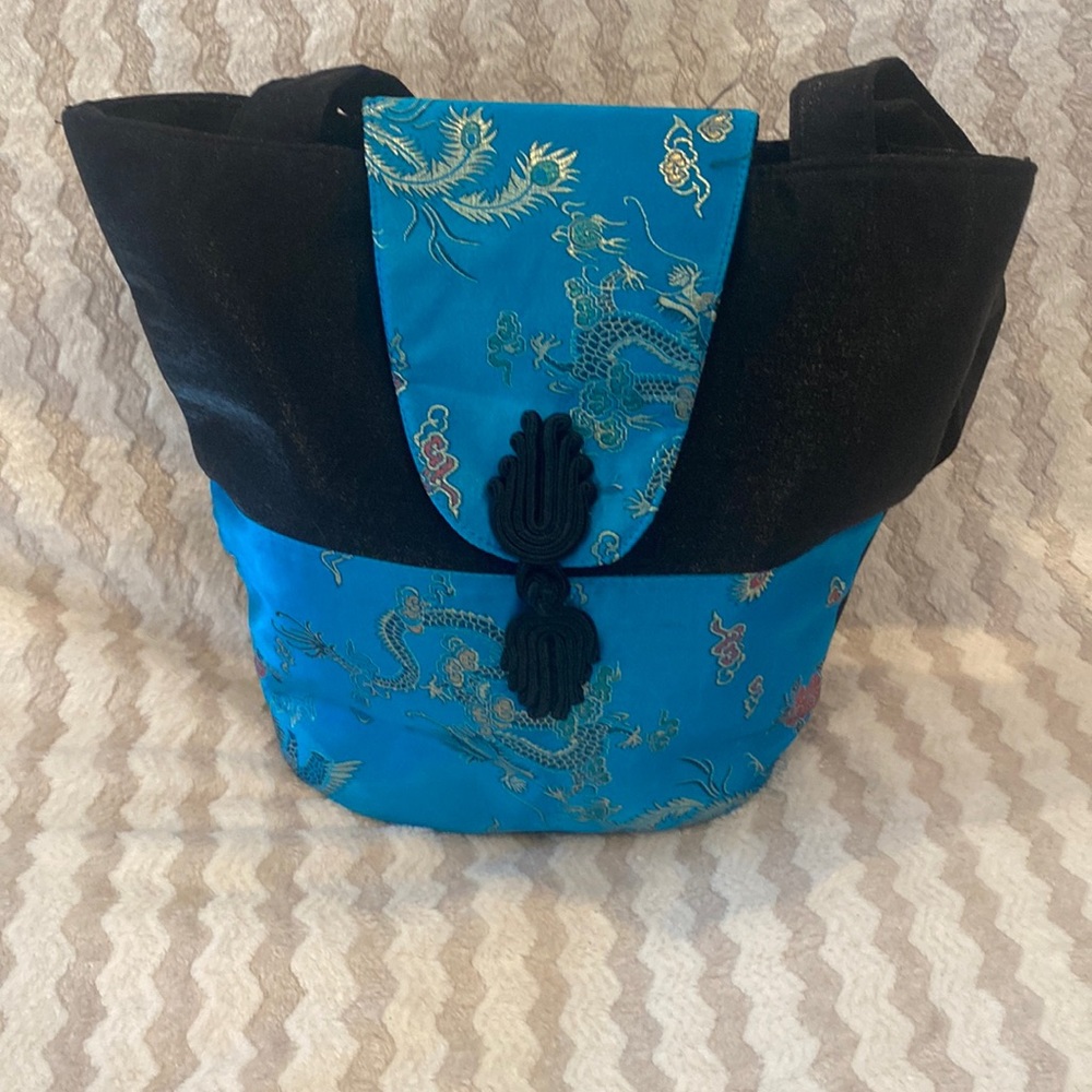 Chinese Inspired Bucket Bag